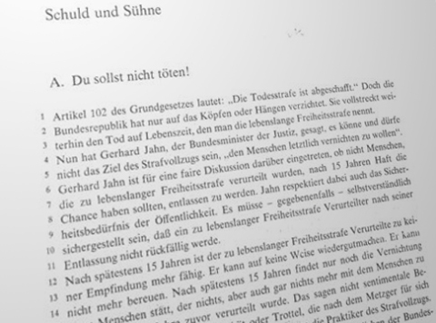 死刑制度についてのテキスト