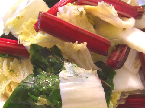 ビーツの葉の即席漬け