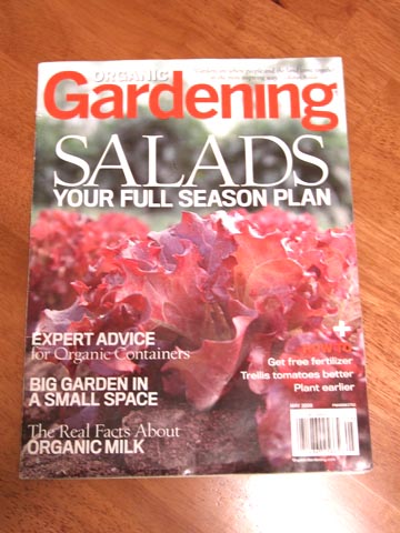 「ORGANIC GARDENING」