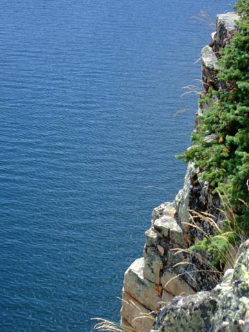Wall Lake - cliff!