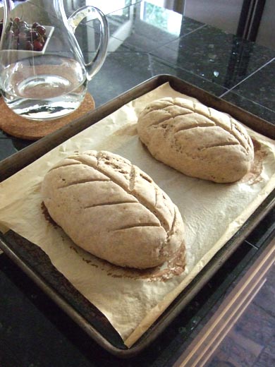 ライ麦パン：二次発酵終了。